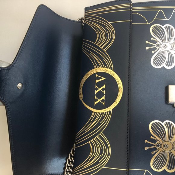 Gucci Dionysus Hand Painted Shoulder Bag in Blue - Picture 8 of 14